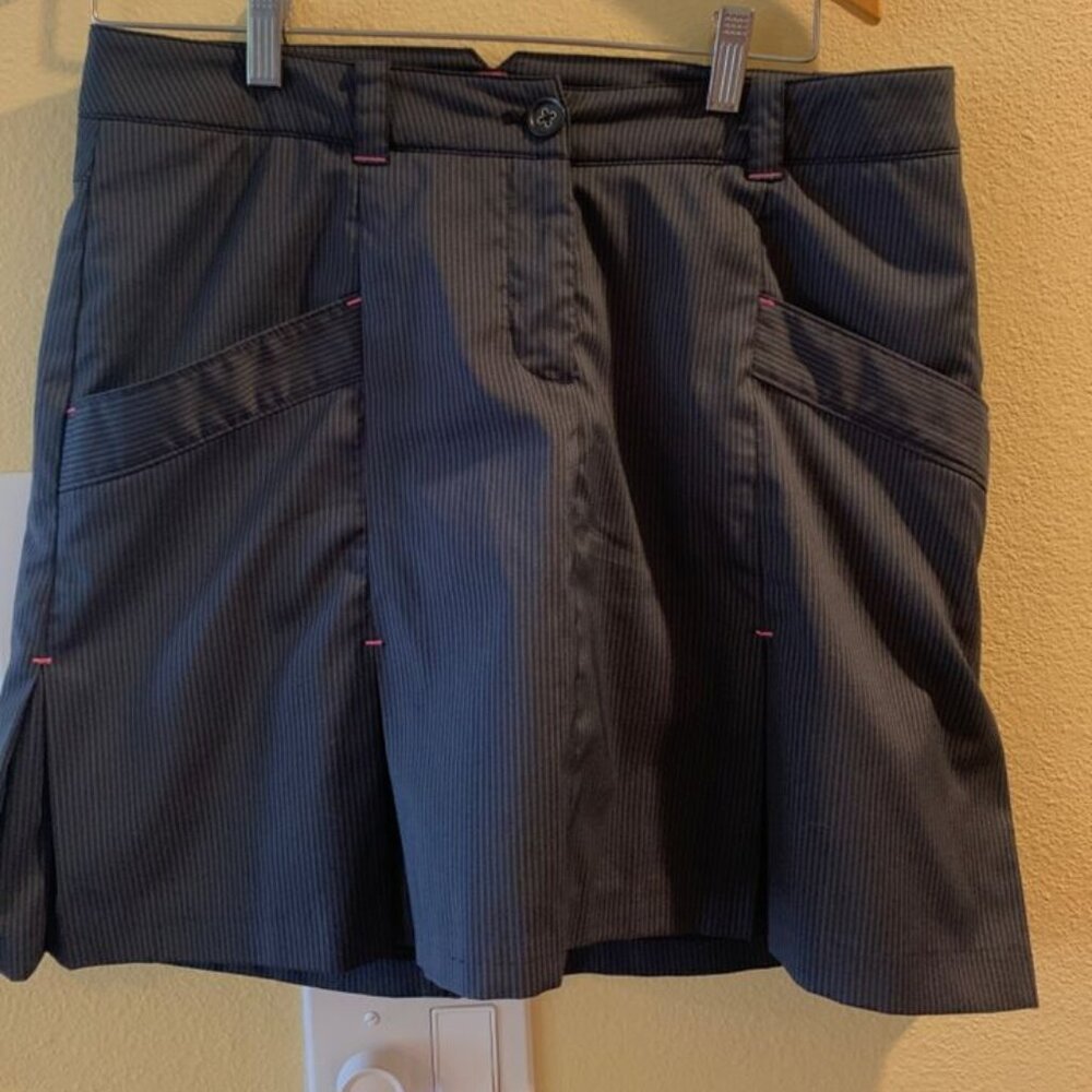 Nike Golf Dri-fit Women’s Skort Shorts Black Medium Tennis Bowling with pockets